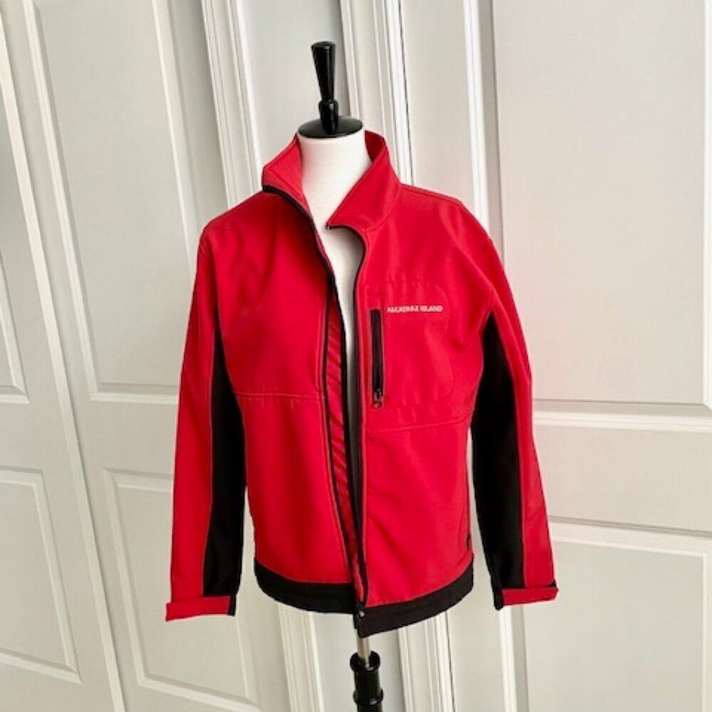 Alcatraz Island Prison Guard San Francisco Red Jacket Size Large